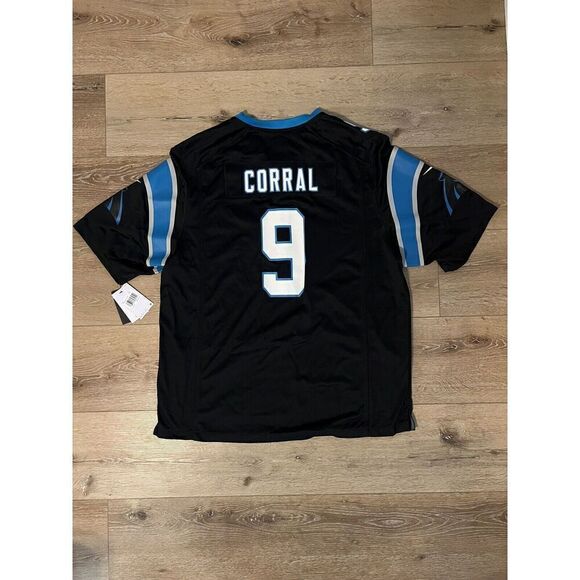 NFL Nike Jersey Mens Size 3XL On Field Carolina Panthers #9 Matt Corral - Picture 2 of 3